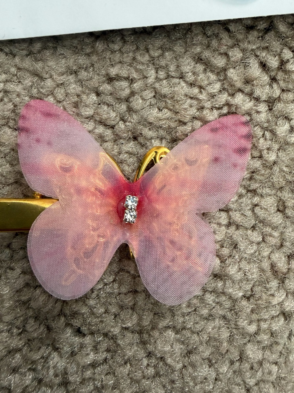 NWOT Aratta Silent Journey-Butterfly Hair Clips Set - Pastel Pink, Purple & Blue - Picture 9 of 14
